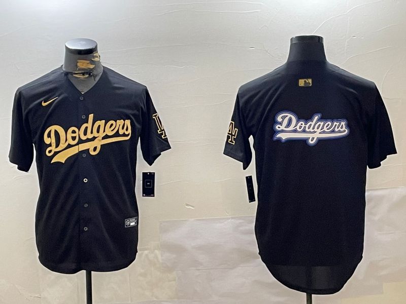 Men Los Angeles Dodgers Blank Black Game 2024 Nike MLB Jersey style 12054